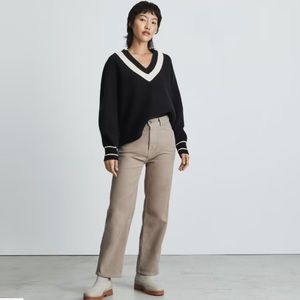 Everlane moleskin way-high pants - color burnt sugar - size 4